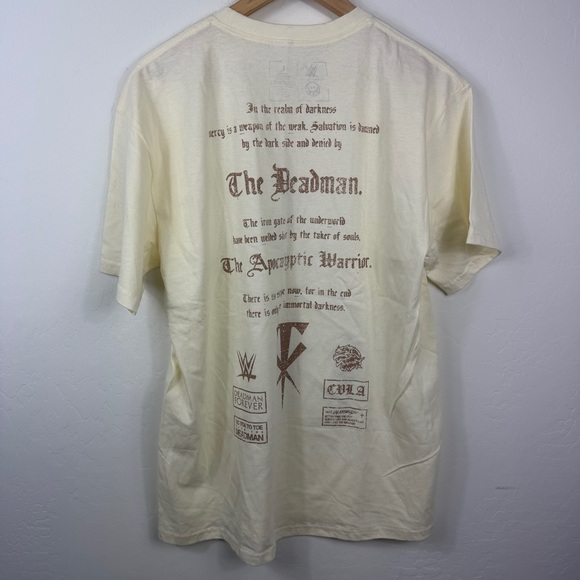 WWE Beige Undertaker Graphic Tee - Picture 3 of 5